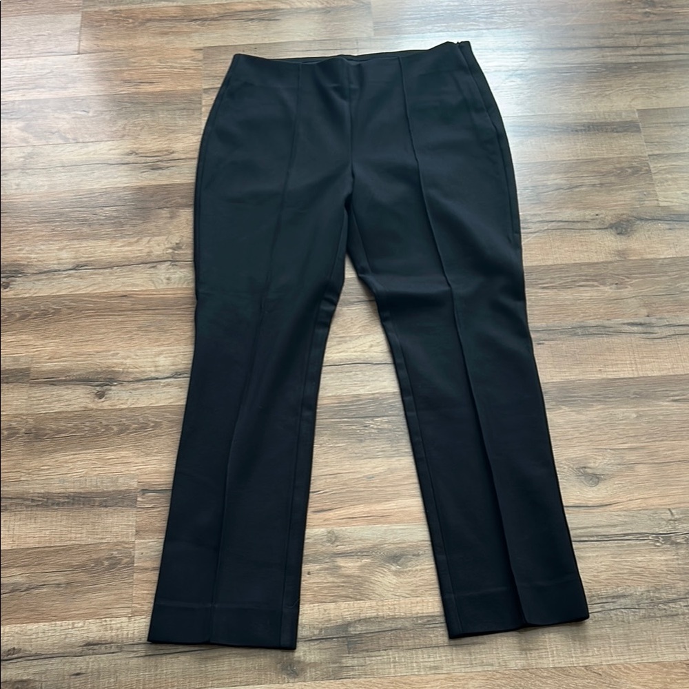 CHICOS WOMENS TROUSER PANTS BLACK Sz 4-6 (0.5)